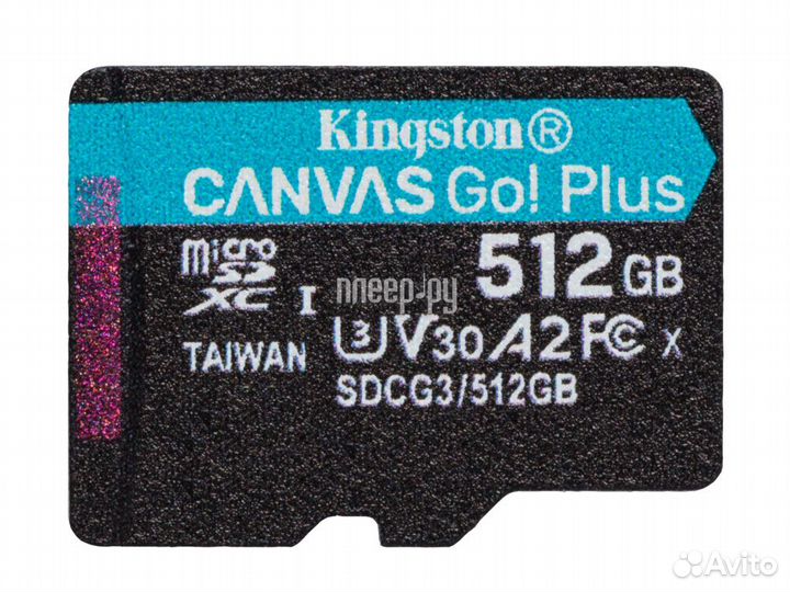 512Gb - Kingston microsdhc 170R A2 U3 V30 Canv