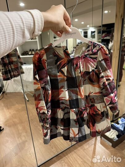 Платье burberry для девочки 86
