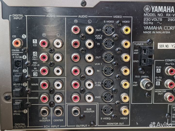 AV Ресивер 6.1/усилитель/радио Yamaha RX-V630RDS