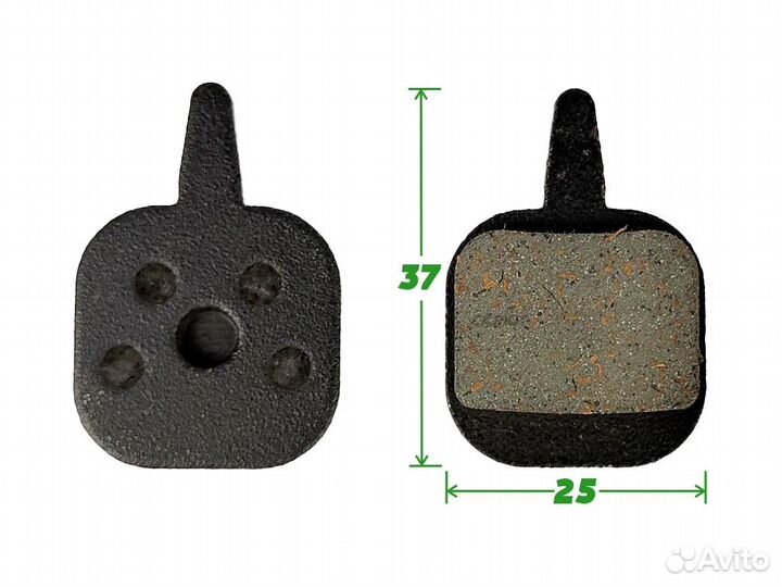 Колодки тормозные велосипедные RB-D25