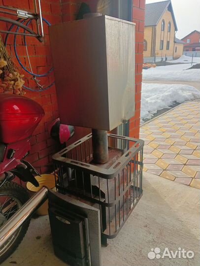 Печь для бани с баком