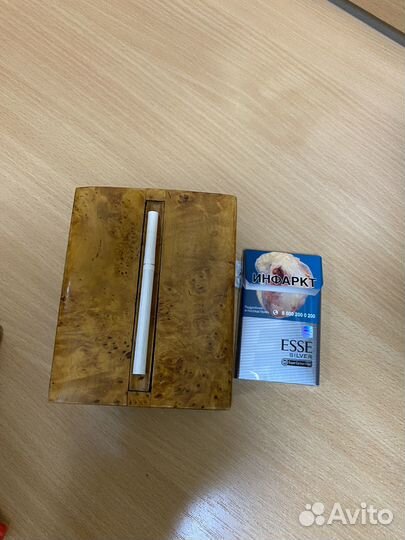 Шкатулка механичексая из Карельской березы Винтаж