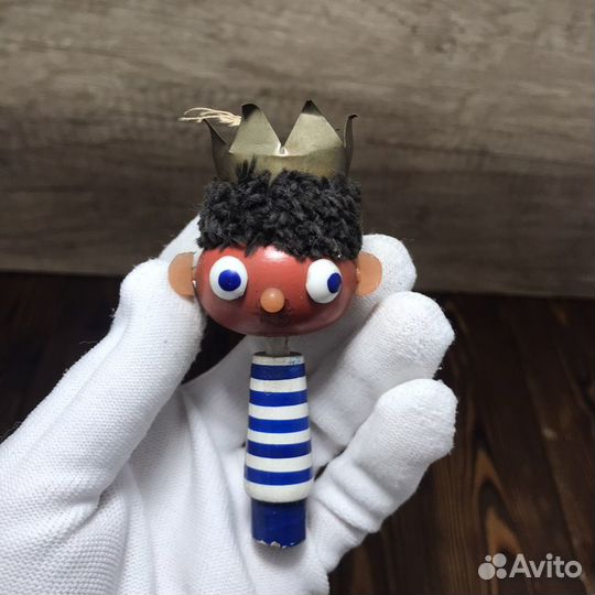 Советская Ёлочная Игрушка Матрос Африканец Моряк