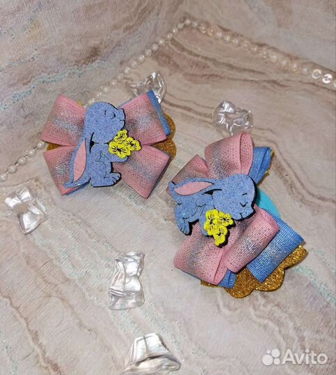 Резиночки для волос ручной работы