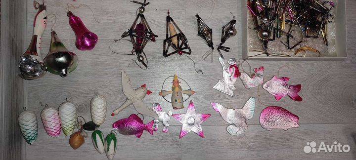 Елочные игрушки СССР советские одним лотом