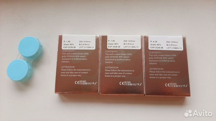 Линзы контактные