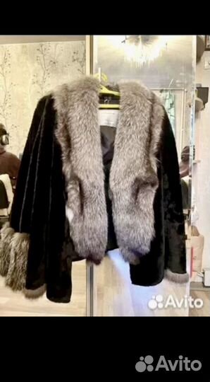Шуба песцовая, мутон 48/50