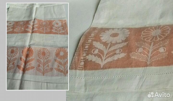 Льняные полотенца и отрезы льна из СССР