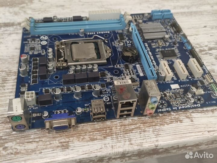 Материнская плата ga-h61m 1155 с процессором