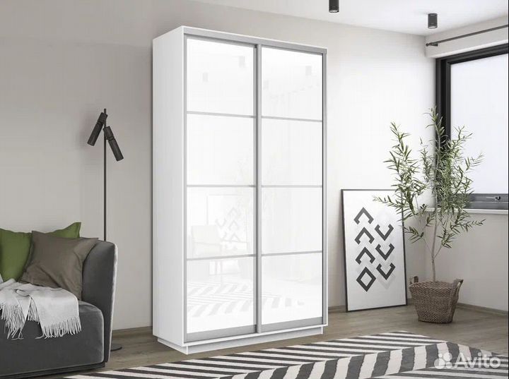 Шкаф-купе «Лоял» 2-х дверный стекло