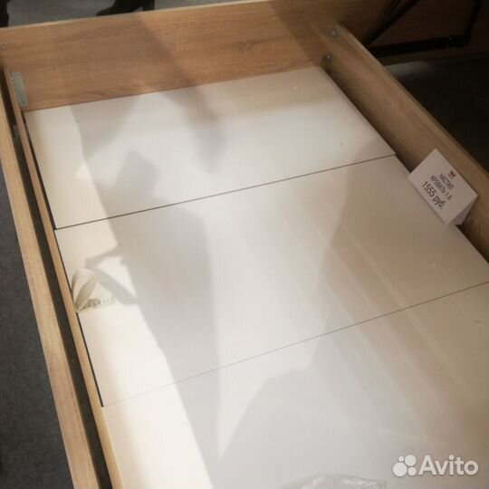 Кровать 1,6 Люкс Зара дуб сонома/белый