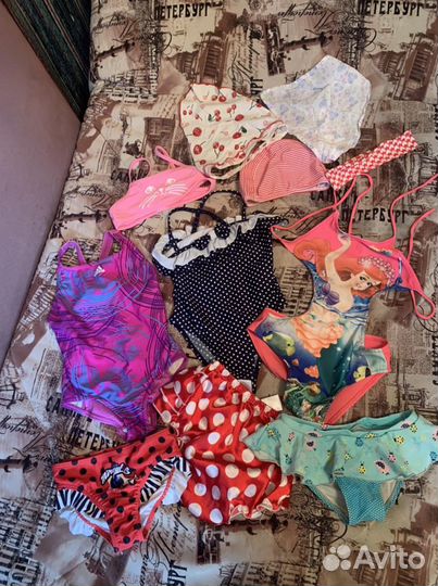 Пакет купальников для девочки 3-5 лет