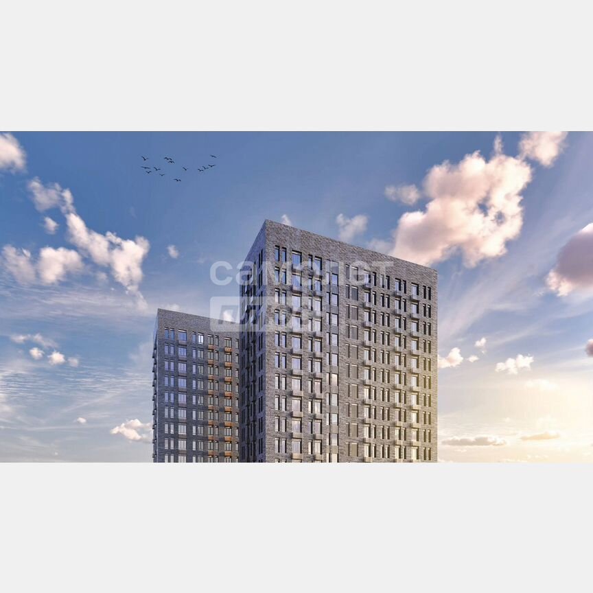 2-к. квартира, 38,1 м², 4/16 эт.