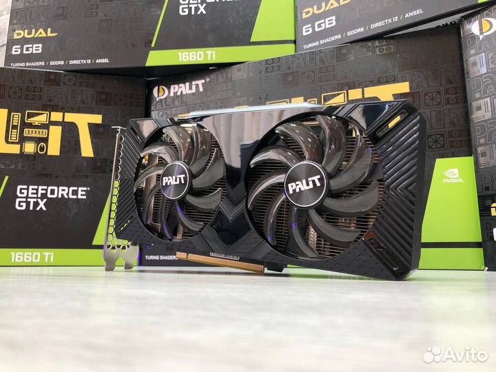 Palit GTX 1660 Ti Dual 6Gb На гарантии