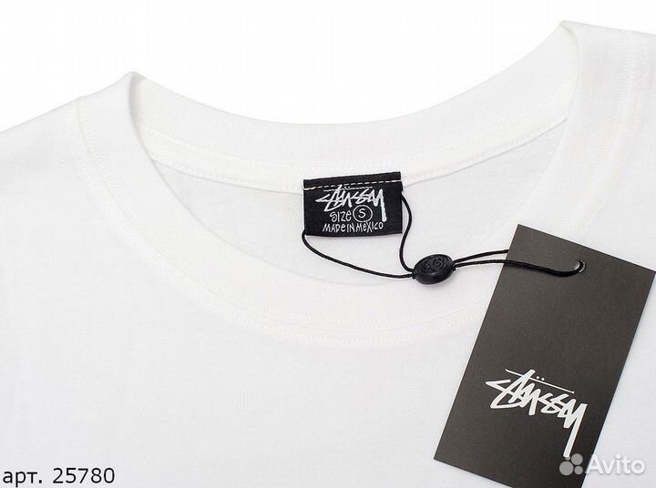 Футболка Stussy skull workshop Белая