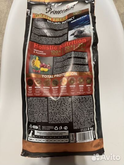 Сухой корм Primordial для собак и кошек (холистик)
