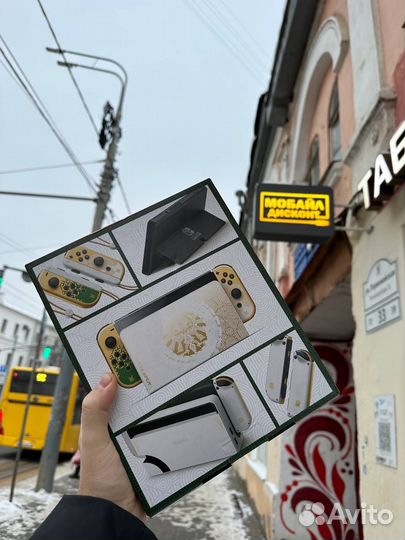 Nintendo switch oled Zelda edition новая чип