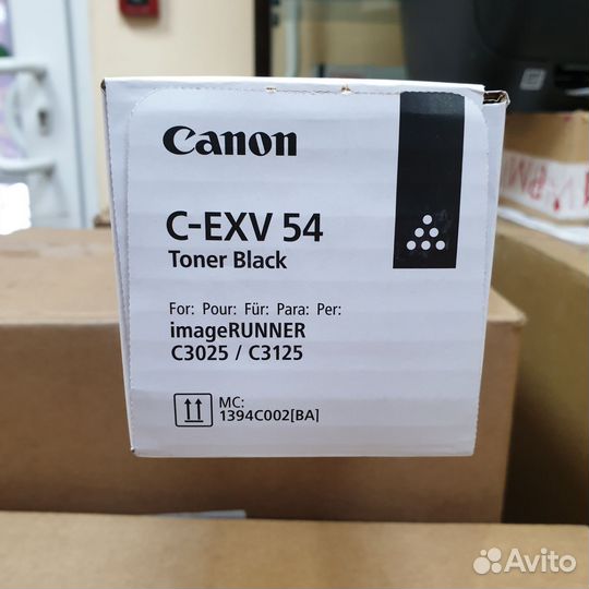 Тонер Canon оригинал C- EXV 54 BK,M,Y,C