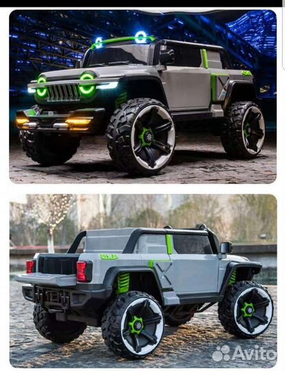 Детский электромобиль Джип 2х-местный новинка 2023
