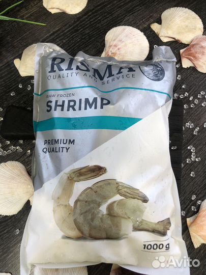 Креветка очищенная на хвосте