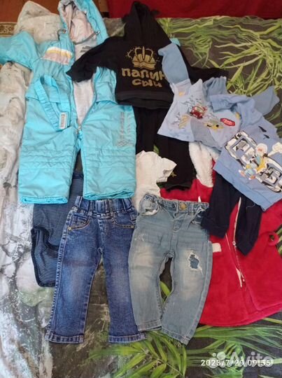 Вещи пакетом на мальчика от 8 месяцев до 1/5