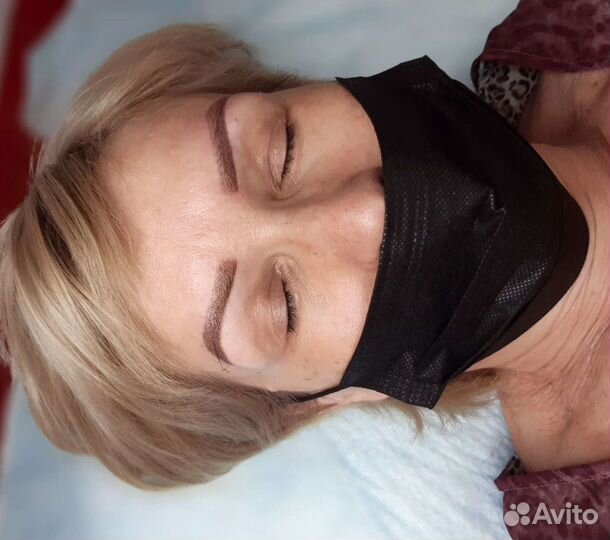 Перманентный макияж брови губы