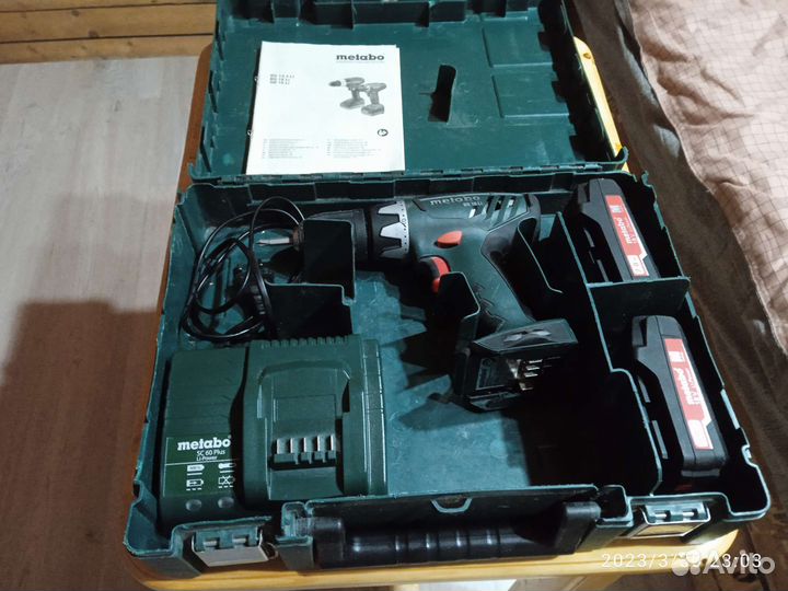 Дрель шуруповерт metabo