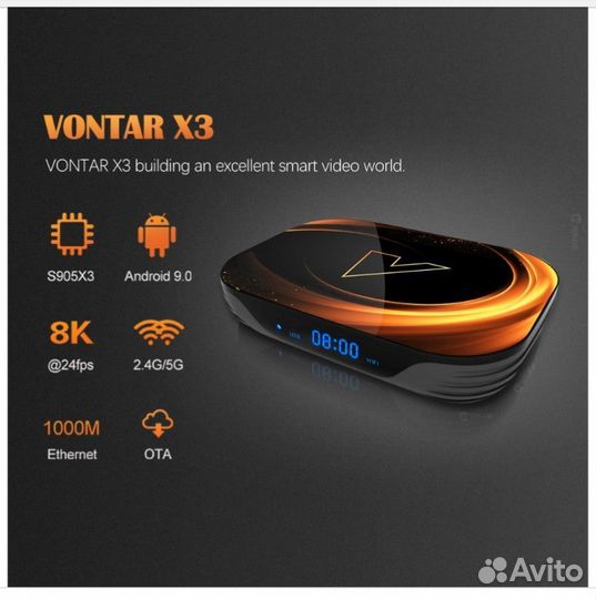 И-тв приставки Х96мах+U и Vontar X4(новые)