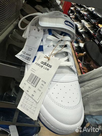 Кроссовки Adidas Forum Low White Royal Blue