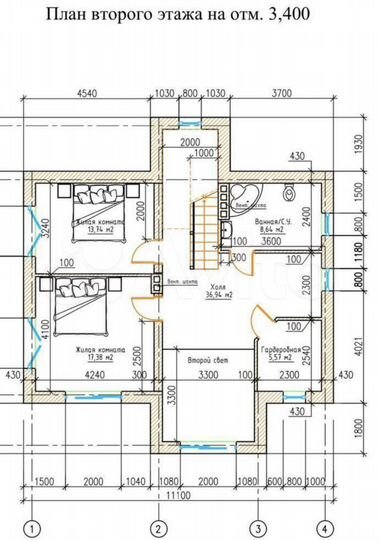 Дом 220 м² на участке 6 сот.