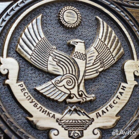 Нарды ручной работы герб Дагестан
