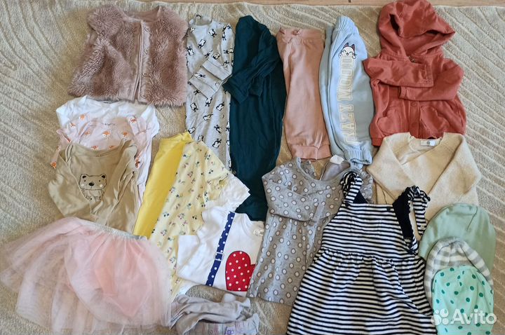 Пакет вещей на девочку 80