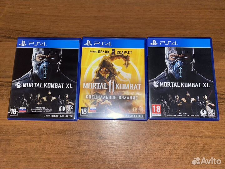 Диск ps4 mortal combat xl/11