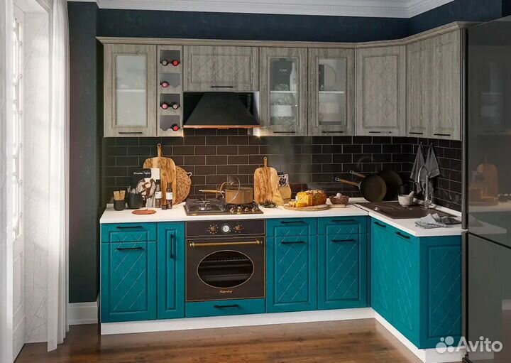 Кухонный гарнитур Барселона Седой Клен любой разме