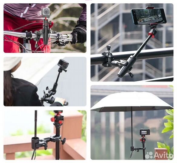 Прищепка зажим Ulanzi для монопода камер Insta360