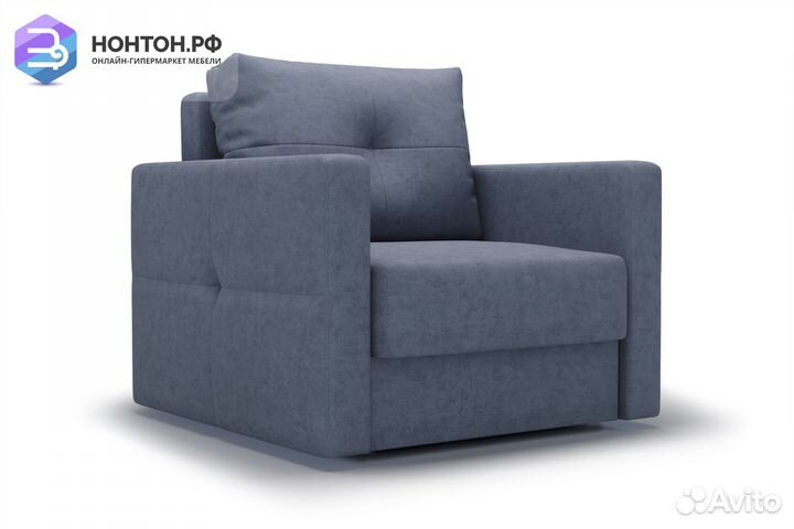 Кресло еврокнижка Вита темно-серое