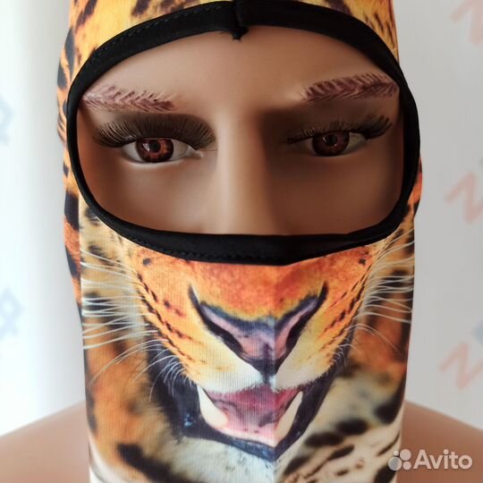 Маска балаклава тканевая Тигр 12119 подшлемник
