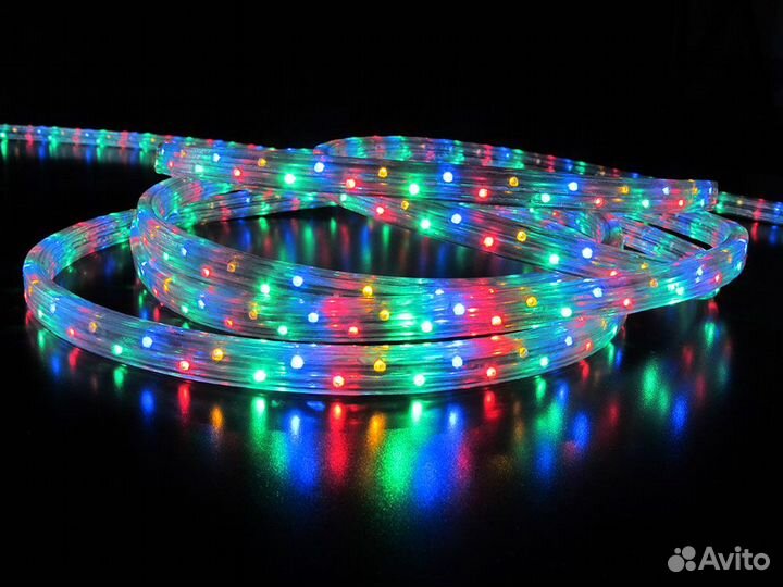 Дюралайт светодиодный 220V цветной (круглый)