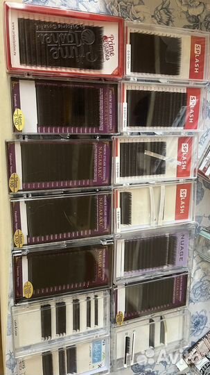 Ресницы для наращивания, ремувер, праймер