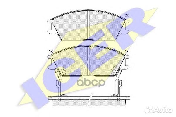 Колодки тормозные 180887 Icer