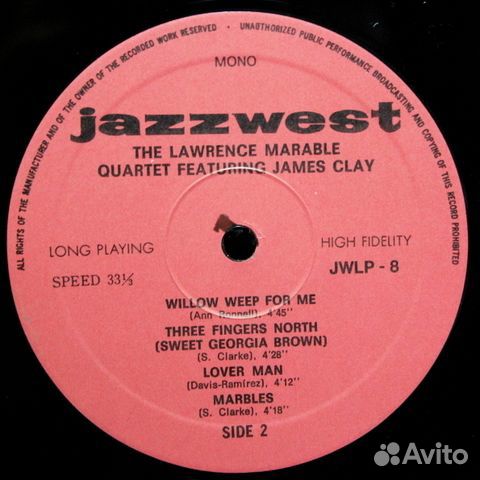 The Lawrence Marable Quartet Featuring James Clay