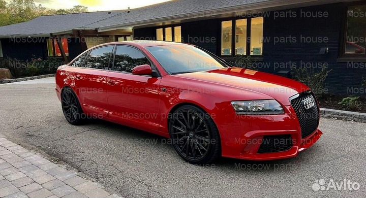 Audi A6 C6 04-11г бампер RS RS6 стиль