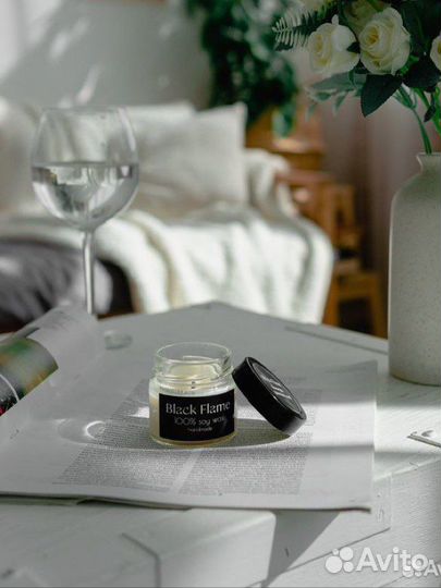 Ароматическая свеча ручной работы