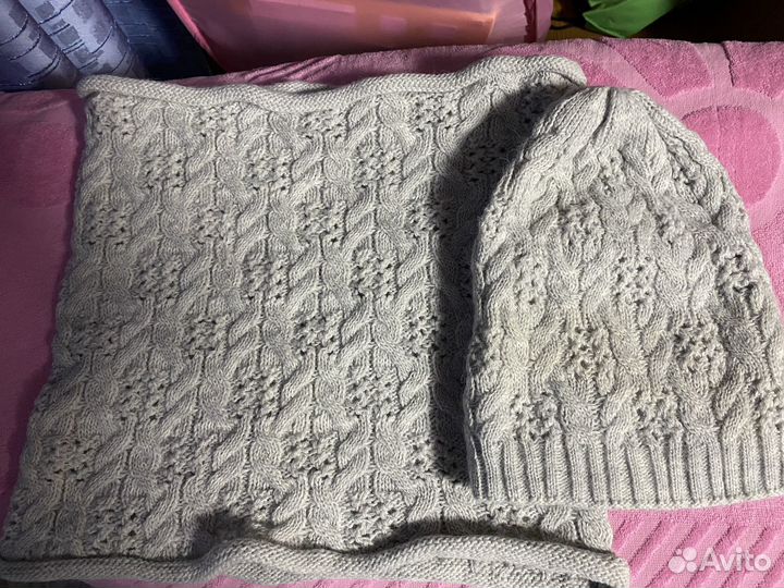 Комплект шапка + снуд