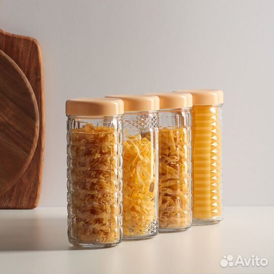 Банка с крышкой 0, 85л, стекло