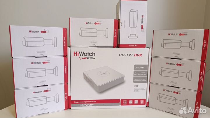 Уличный Комплект Видеонаблюдения на 8камер Hiwatch