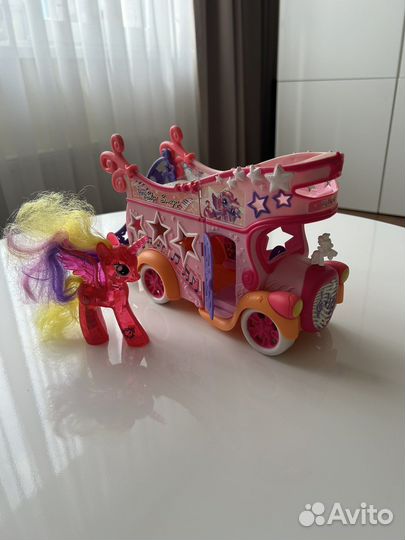 Автобус Little Pony фигурка пони светящаяся отл/с