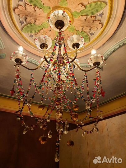 Люстра винтаж СССР рестайлинг ручная работа