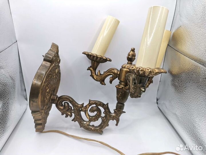 Светильник Бра Металл 3 лампы Винтаж СССР