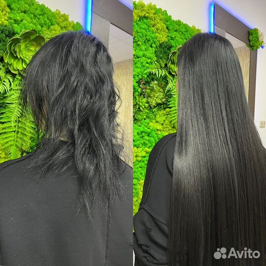 Наращивание биопротеиновыми волосами